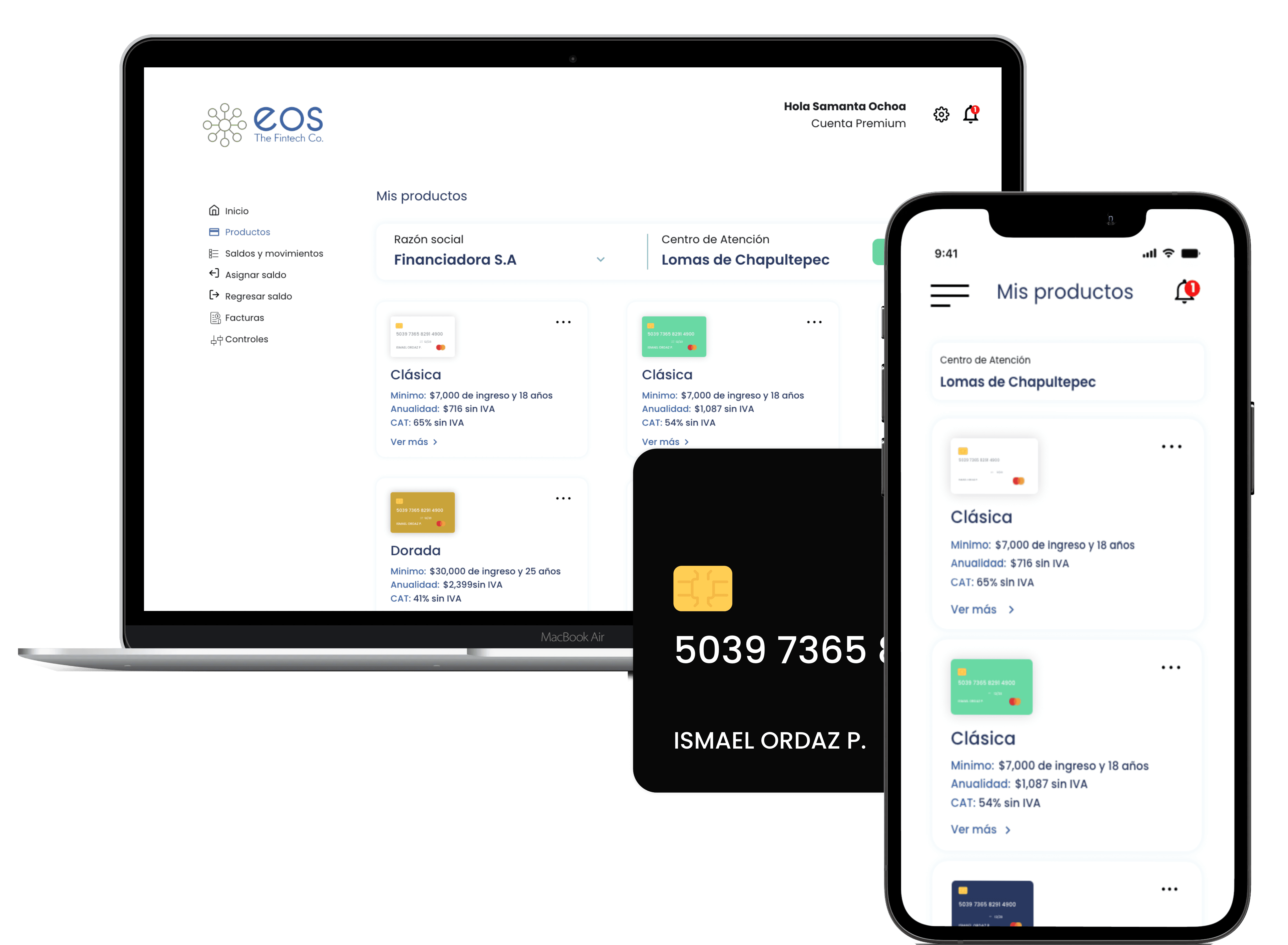 Procesadora de pagos EOS Software